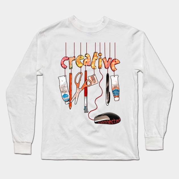 Connected Creative Long Sleeve T-Shirt by micklyn